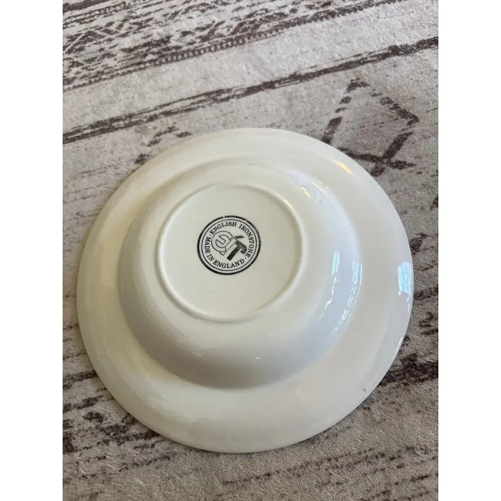 English Ironstone China EIT Blue Willow Cereal Soup Bowl England Made